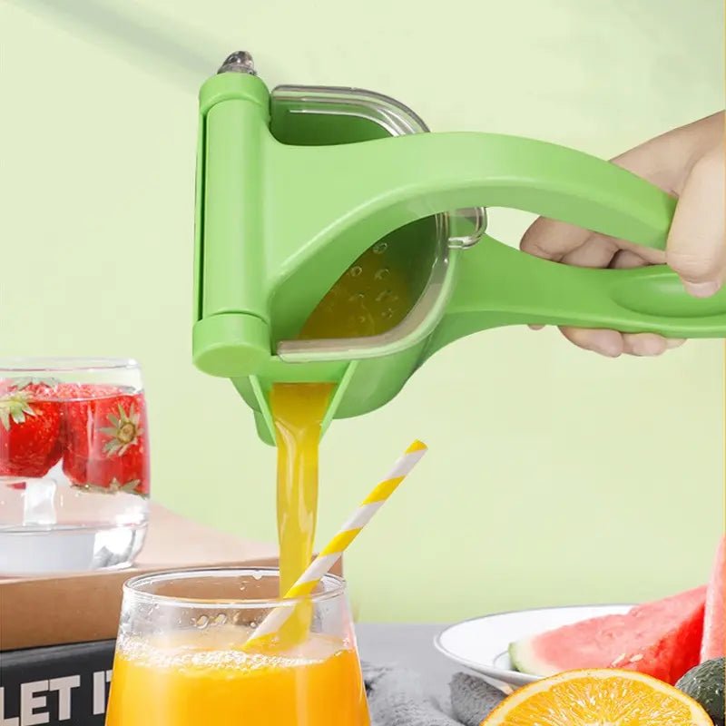 1pc Presse-agrumes multifonctionnel vert Presse-agrumes à main non électrique Presse-agrumes à fruits et légumes Petit presse-agrumes manuel - THE KITCHFIT