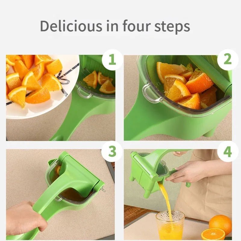 1pc Presse-agrumes multifonctionnel vert Presse-agrumes à main non électrique Presse-agrumes à fruits et légumes Petit presse-agrumes manuel - THE KITCHFIT